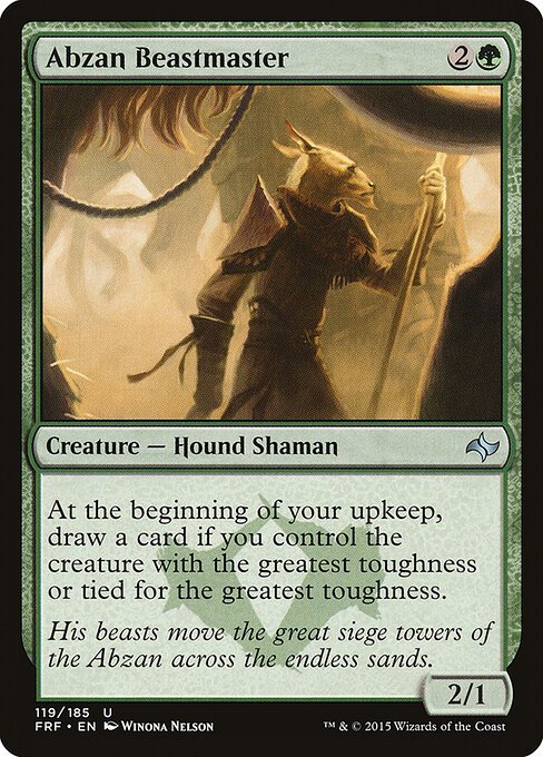 Abzan Beastmaster card from FRF #119