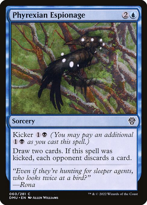 Phyrexian Espionage card from DMU #60