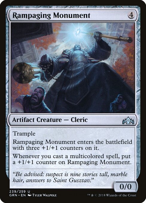 Rampaging Monument card from GRN #239