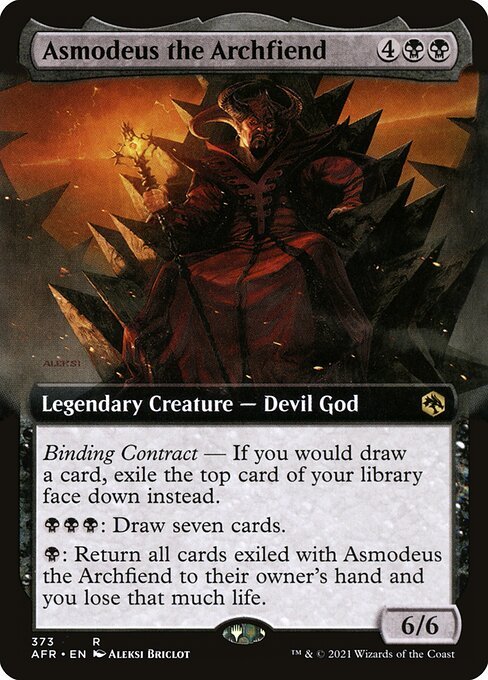 Asmodeus the Archfiend card from AFR #373