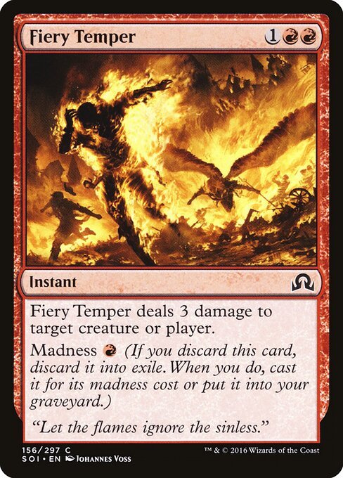 Fiery Temper card from SOI #156