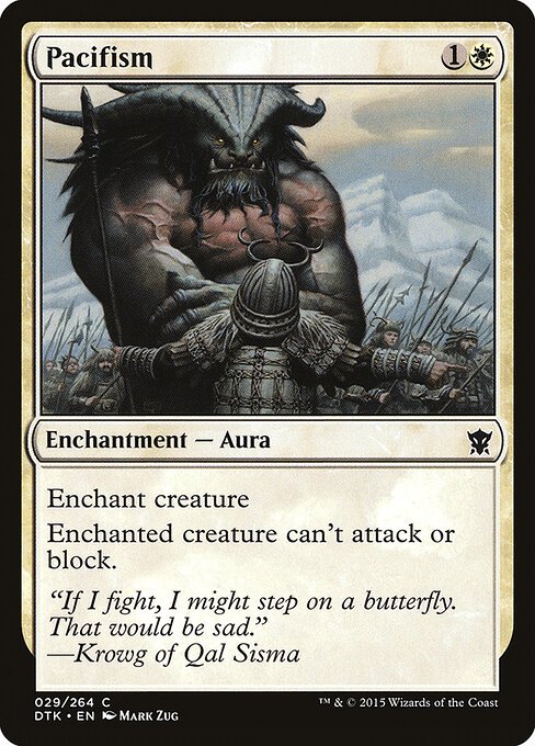 Pacifism card from DTK #29