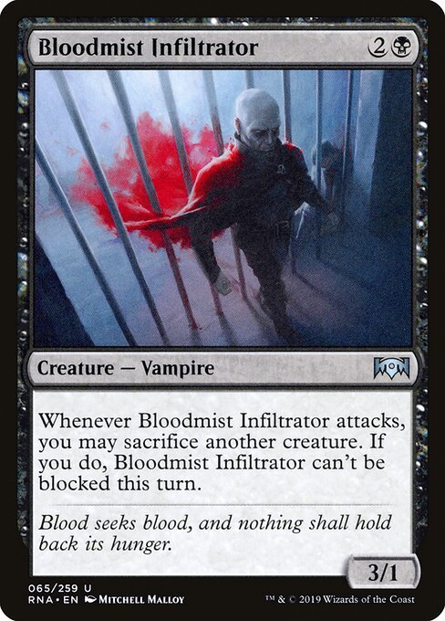 Bloodmist Infiltrator card from RNA #65