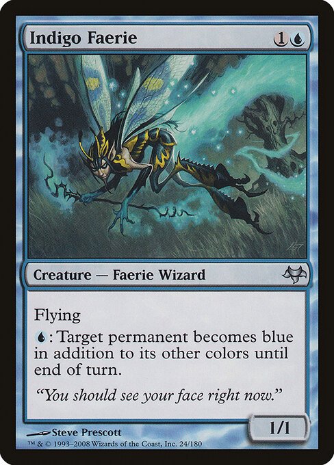 Indigo Faerie card from EVE #24