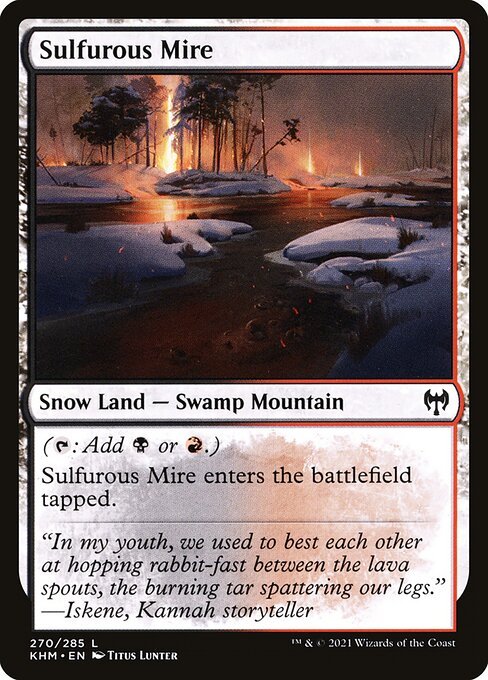 Sulfurous Mire card from KHM #270