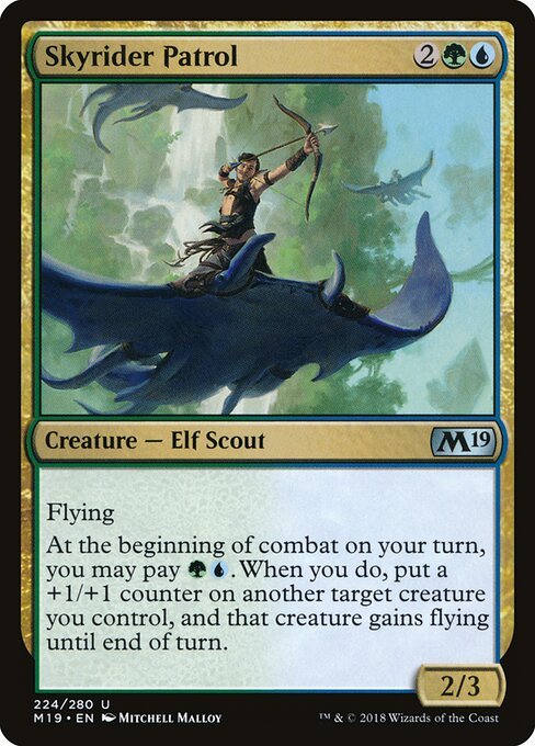 Skyrider Patrol card from M19 #224