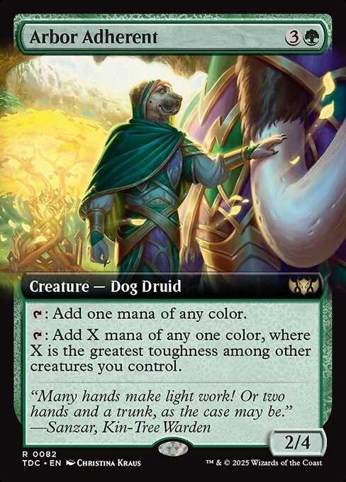 Arbor Adherent card from TDC #82