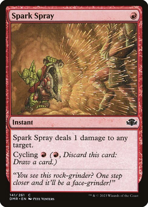 Spark Spray card from DMR #141