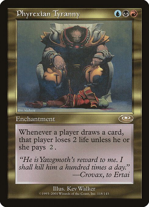 Phyrexian Tyranny card from PLS #118
