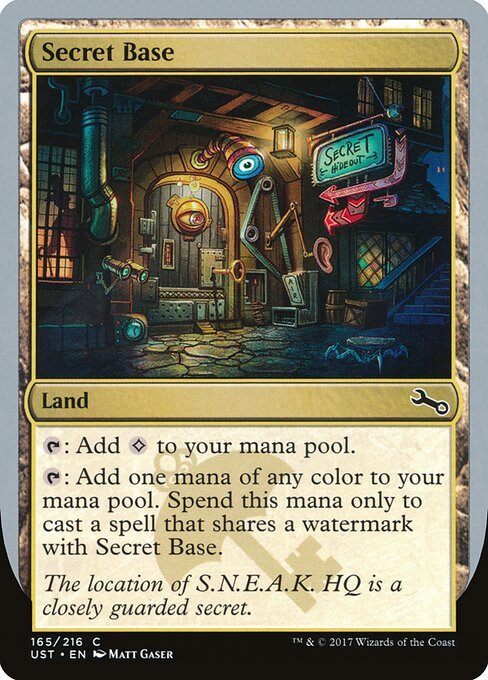 Secret Base card from UST #165
