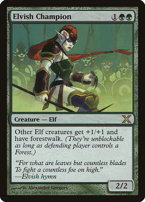 Elvish Champion card from 10E #261