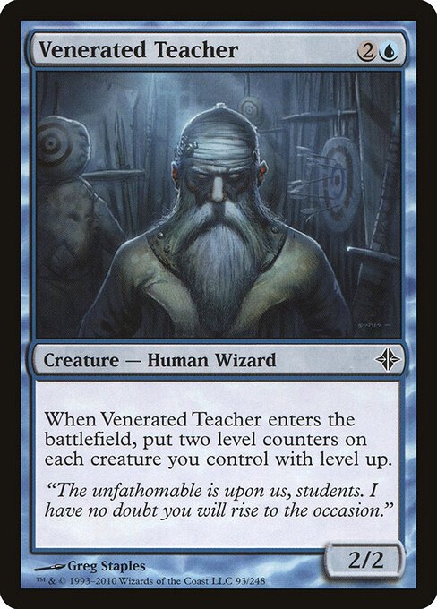 Venerated Teacher card from ROE #93