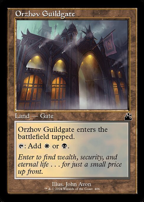 Orzhov Guildgate card from RVR #406