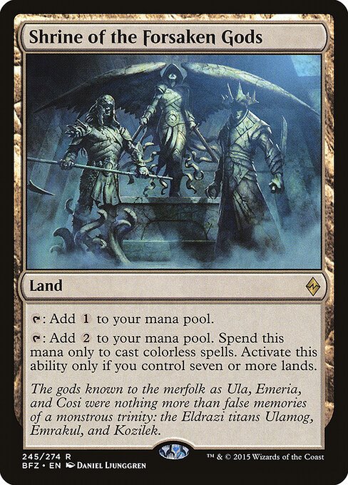 Shrine of the Forsaken Gods card from BFZ #245