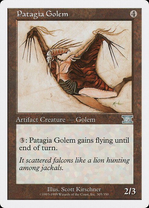 Patagia Golem card from 6ED #305