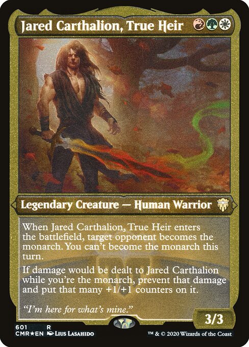 Jared Carthalion, True Heir card from CMR #601
