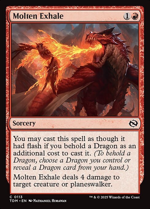 Molten Exhale card from TDM #113