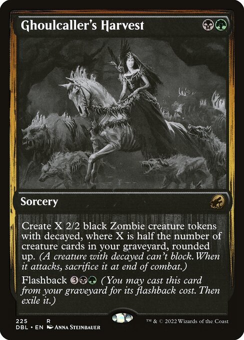 Ghoulcaller's Harvest card from DBL #225