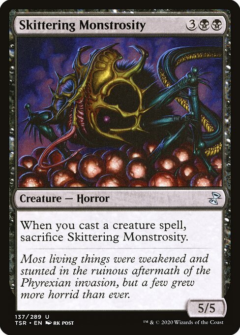 Skittering Monstrosity card from TSR #137