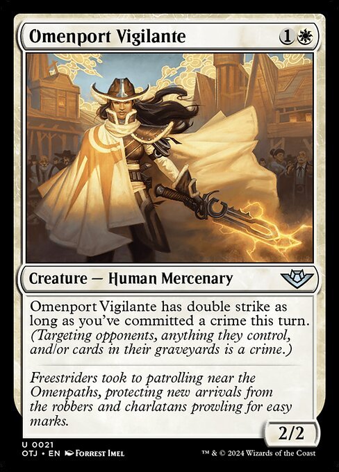 Omenport Vigilante card from OTJ #21