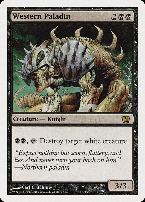 Western Paladin card from 8ED #173