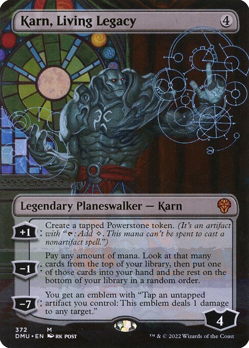 Karn, Living Legacy card from DMU #372