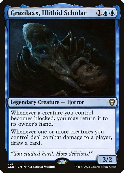 Grazilaxx, Illithid Scholar card from CLB #723