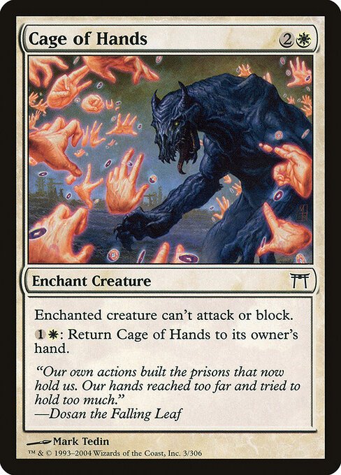 Cage of Hands card from CHK #3