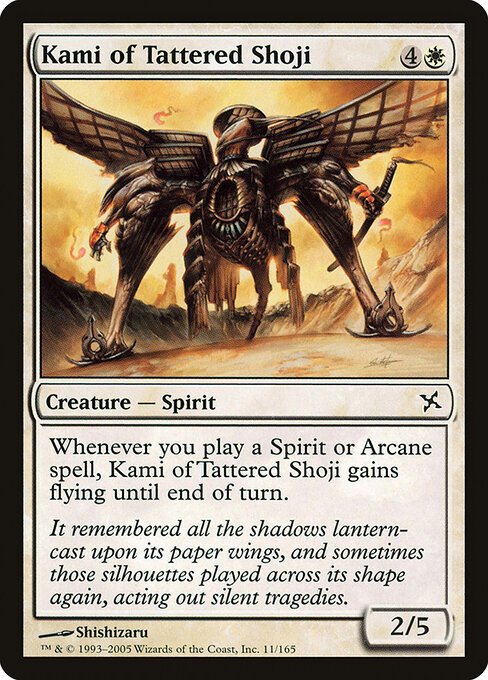 Kami of Tattered Shoji card from BOK #11