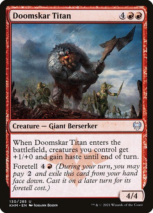 Doomskar Titan card from KHM #130