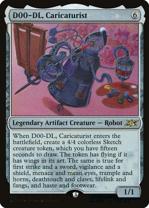 D00-DL, Caricaturist card from UNF #473