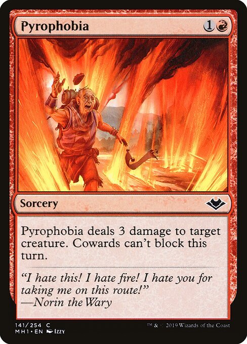 Pyrophobia card from MH1 #141
