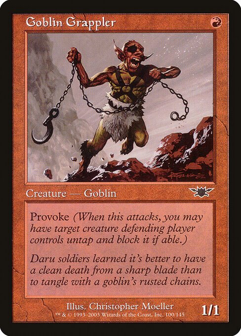 Goblin Grappler card from LGN #100