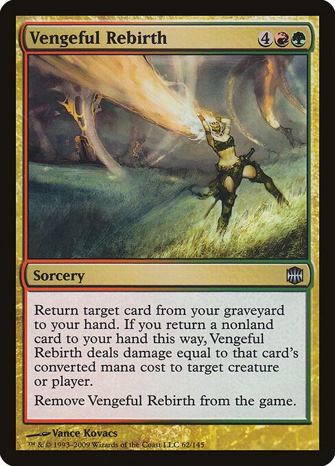 Vengeful Rebirth card from ARB #62