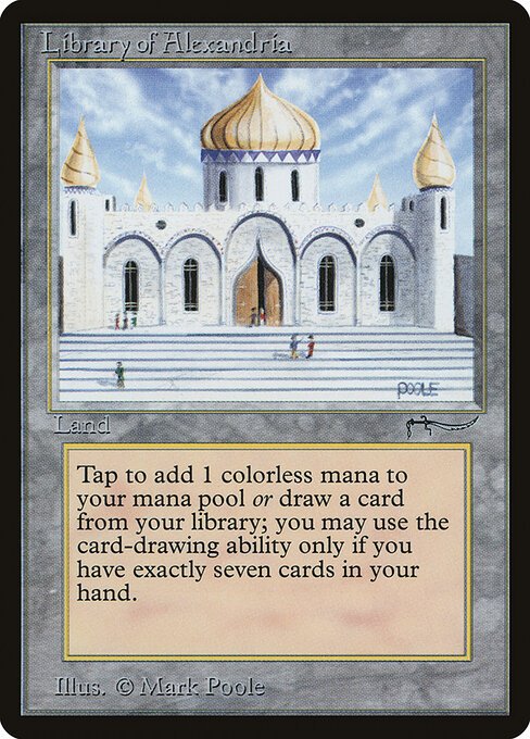 Library of Alexandria card from ARN #product-3215