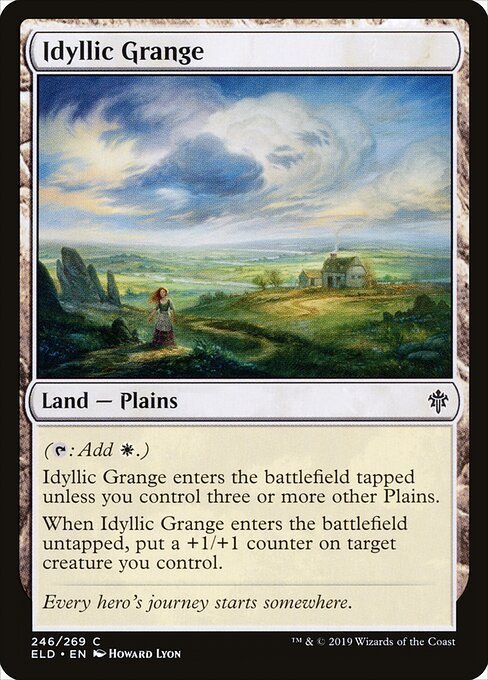 Idyllic Grange card from ELD #246