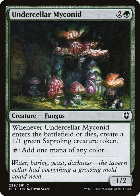 Undercellar Myconid card from CLB #259