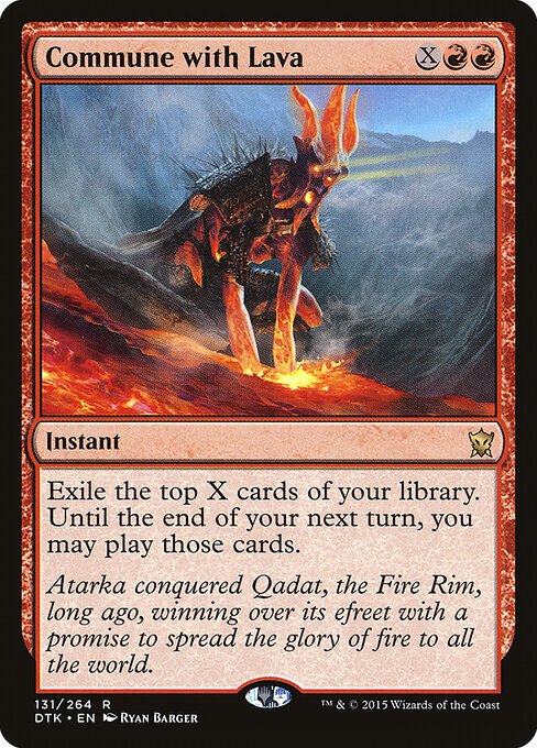 Commune with Lava card from DTK #131