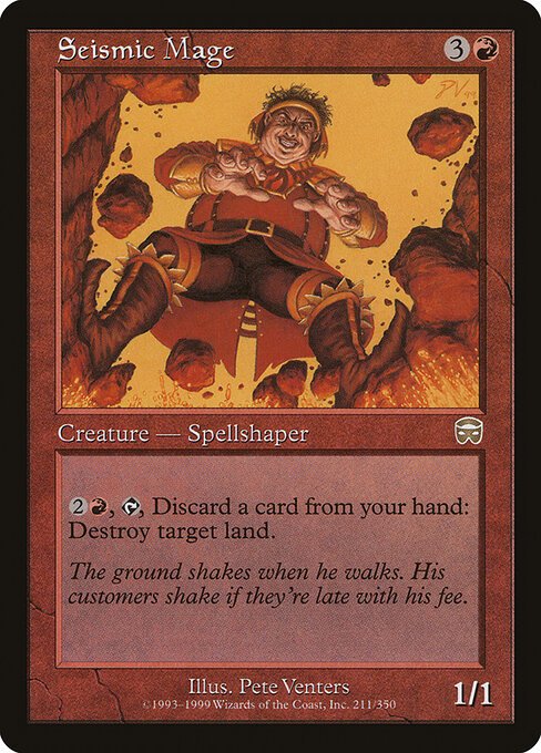Seismic Mage card from MMQ #211