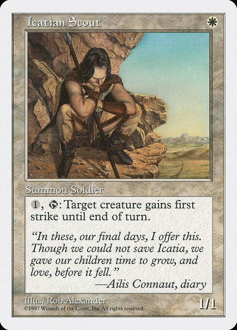 Icatian Scout card from 5ED #product-2206