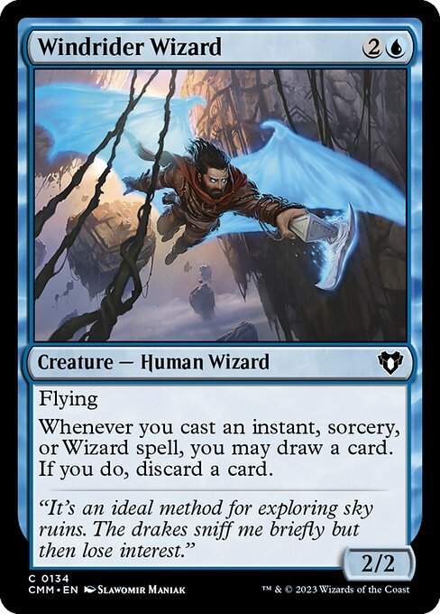 Windrider Wizard card from CMM #134