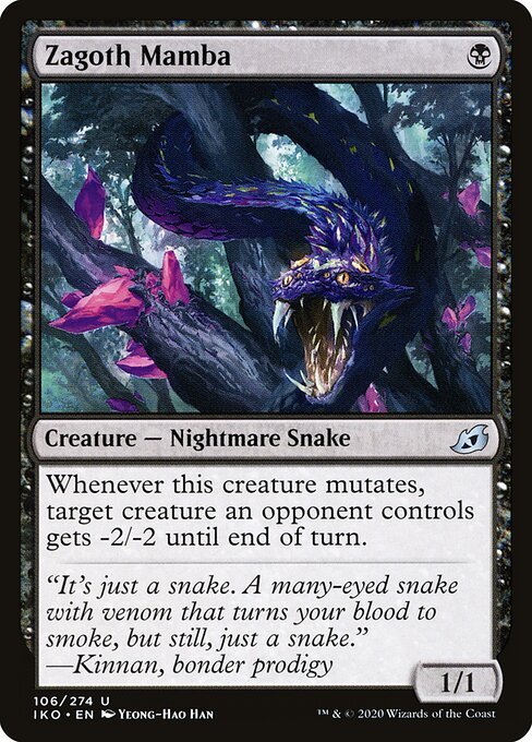 Zagoth Mamba card from IKO #106