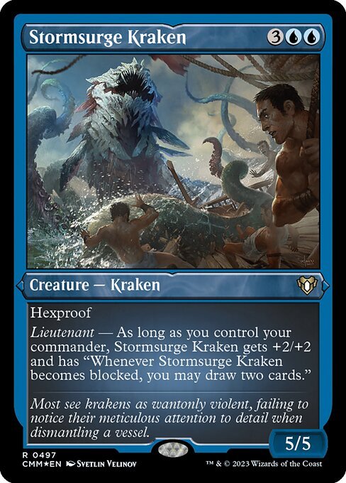 Stormsurge Kraken card from CMM #497