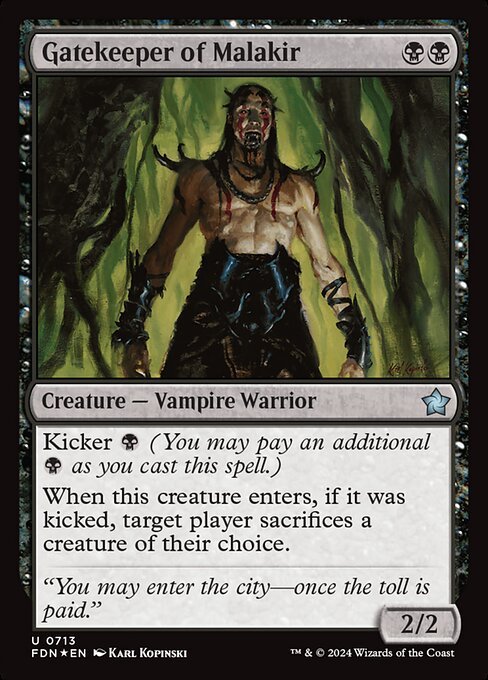 Gatekeeper of Malakir card from FDN #713