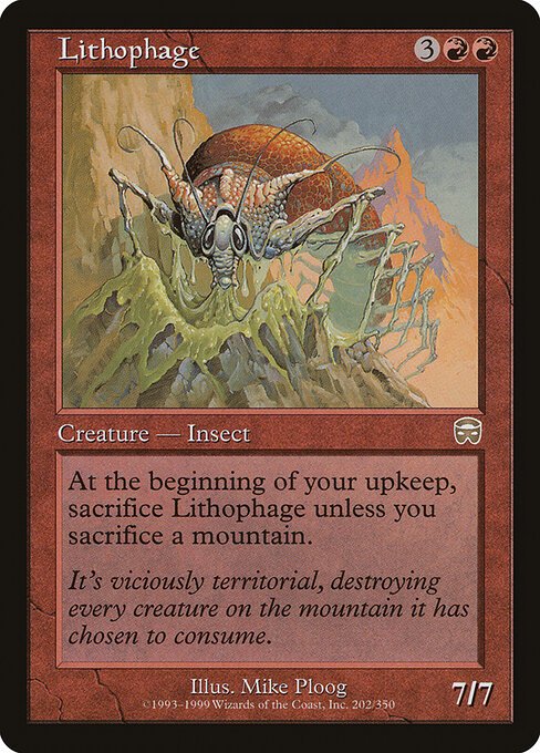 Lithophage card from MMQ #202