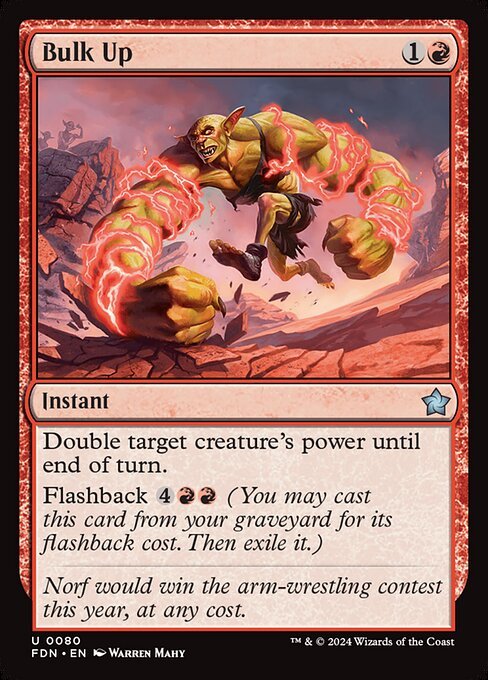 Bulk Up card from FDN #80