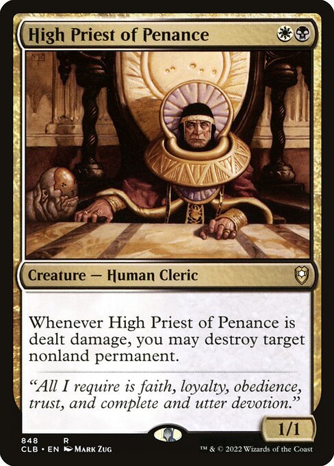 High Priest of Penance card from CLB #848