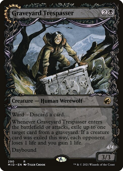 Graveyard Trespasser card from MID #290