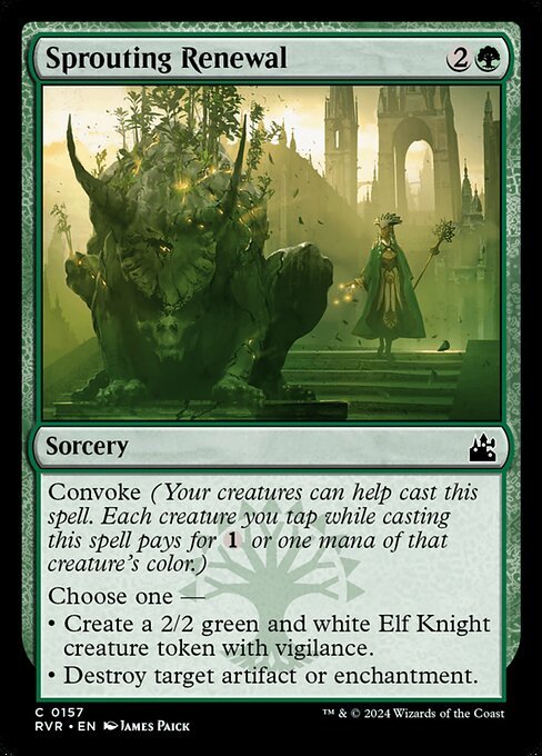 Sprouting Renewal card from RVR #157
