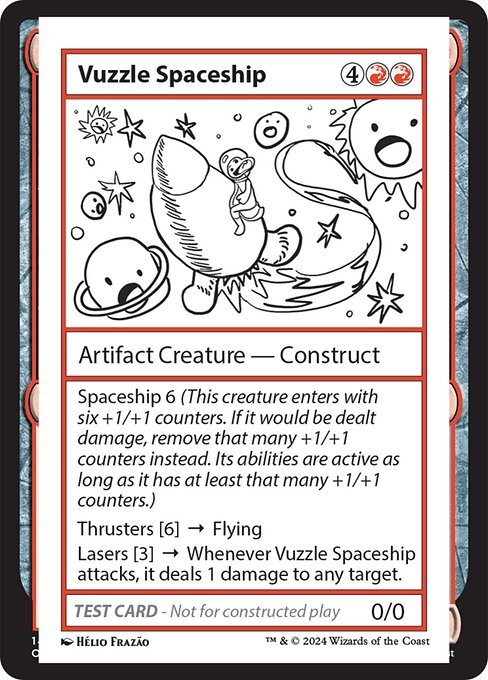 Vuzzle Spaceship card from MB2PC #569
